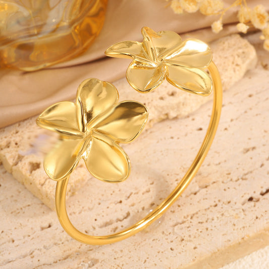 Bracelet fleur ouvert