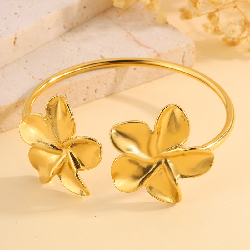 Bracelet fleur ouvert